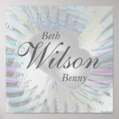 Wedding Angelic Wings Parly Hearts Poster (Voorkant)