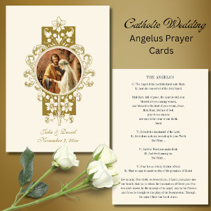 Wedding Angelus Prayer Betrothal Virgin Mary Informatiekaartje