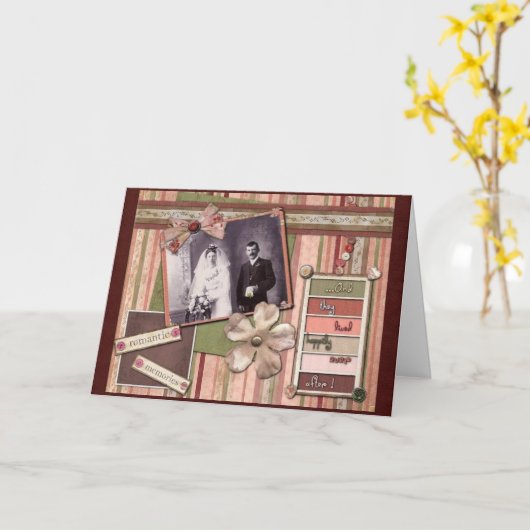 Wedding/Anniv Card Kaart (Gele Bloem)