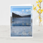 Wedding Anniversary Husband, Inveraray, Scotland Kaart (Gele Bloem)