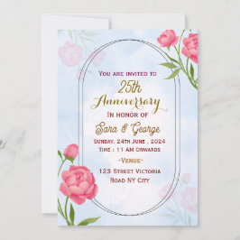 Wedding Anniversary Invitations  Kaart