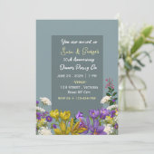 Wedding Anniversary Invitations Kaart (Staand voorkant)