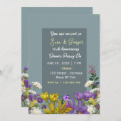 Wedding Anniversary Invitations Kaart (Voorkant / Achterkant)