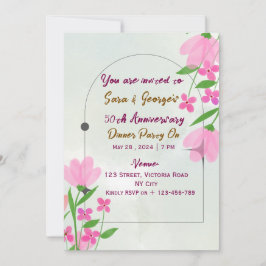 Wedding Anniversary Invitations  Kaart