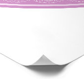 Wedding anniversary Lace look change the year Poster (Hoek)