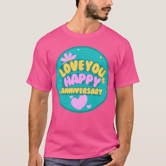 Wedding anniversary quotes vintage t-shirt (Voorkant)