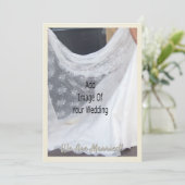 Wedding Announcement Card Champagne Glasses Kaart (Staand voorkant)