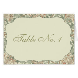 Wedding Antiek tafel Kaart