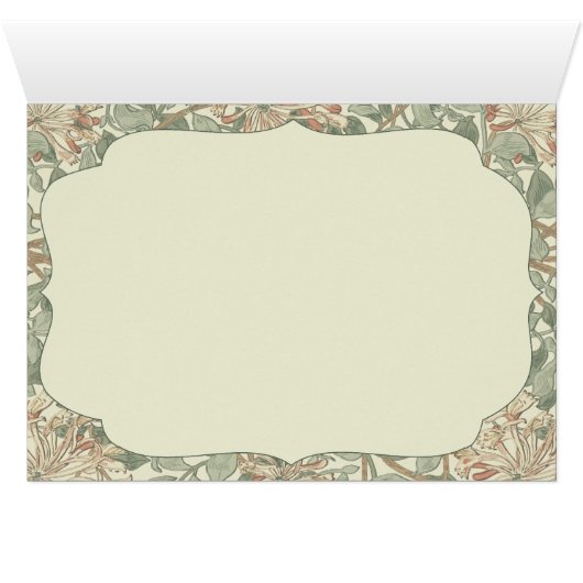 Wedding Antiek tafel Kaart (Binnen Horizontaal (Onder))