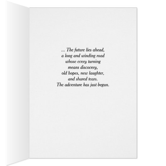 Wedding, Apache Blessing, nu voel je je geen regen (Binnen (Rechts))