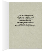 Wedding, Apache Blessing, Tan Grey Wenskaart (Binnen (Rechts))