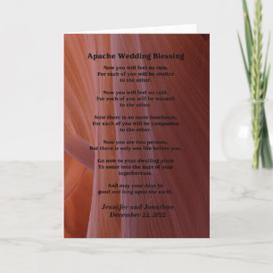 Wedding Apache Blessing voelt geen regen in v2 Kaart