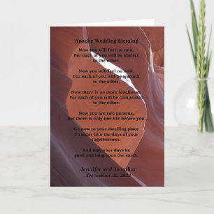 Wedding Apache Blessing voelt geen regen in v2 Kaart