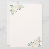 Wedding Arch en Rozen Cream Gold Bewaar de datum Save The Date (Achterkant)