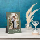 Wedding Arch Foto Sage Green Fotoplaat (Zijkant)