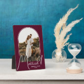 Wedding Arch Photo Burgundy Fotoplaat (Zijkant)