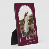 Wedding Arch Photo Burgundy Fotoplaat (Zijkant)