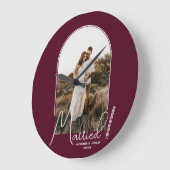 Wedding Arch Photo Burgundy Grote Klok (Hoek)