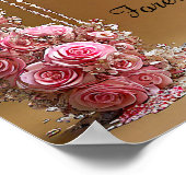 Wedding Arch with Pink Roses Romantic Floral 🌸💍✨ Poster (Hoek)