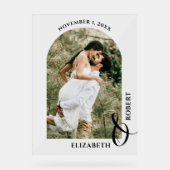 Wedding Arched Photo Welcome Sign Acryl Bord (Voorkant)