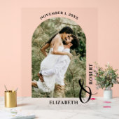 Wedding Arched Photo Welcome Sign Acryl Bord (Huwelijk)