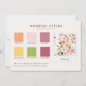 Wedding Attire | Afterglow Garden Palette Kaart (Voorkant)