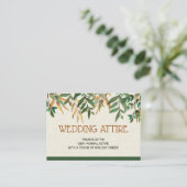 Wedding Attire Informatiekaartje (Staand voorkant)