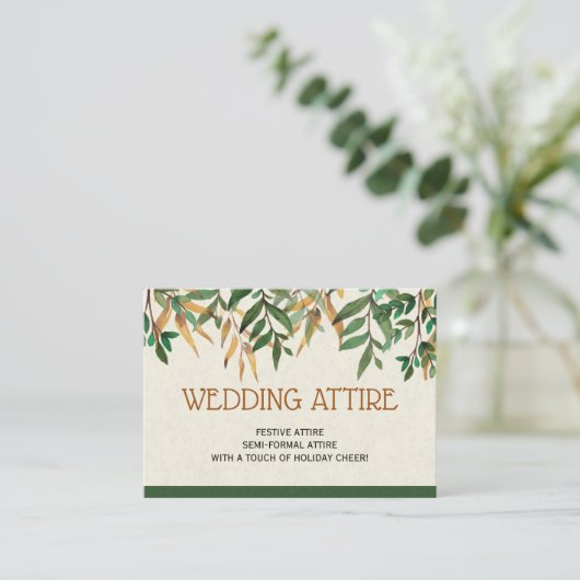 Wedding Attire Informatiekaartje (Staand voorkant)