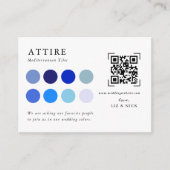 Wedding Attire | QR-code Scanbehuizing Kaart (Voorkant)
