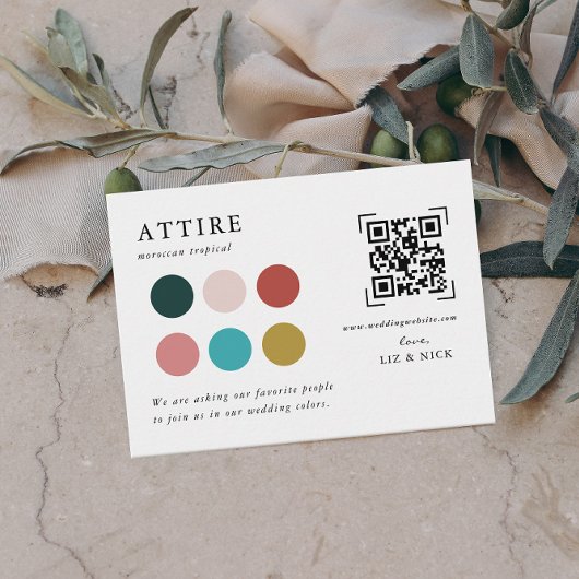 Wedding Attire | QR-code Scanbehuizing Kaart