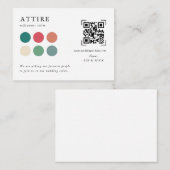 Wedding Attire | QR-codescan Informatiekaartje (Voorkant / Achterkant)