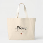 Wedding Bag, Bridesmaid, Bachelorette, Terracotta Grote Tote Bag<br><div class="desc">Canvas tassen voor je hele bruiloft. Vul met leuke glanzen voor je vrijgezellen of het huwelijksweekend. Geweldige bruidsschatten of strandzakken!</div>