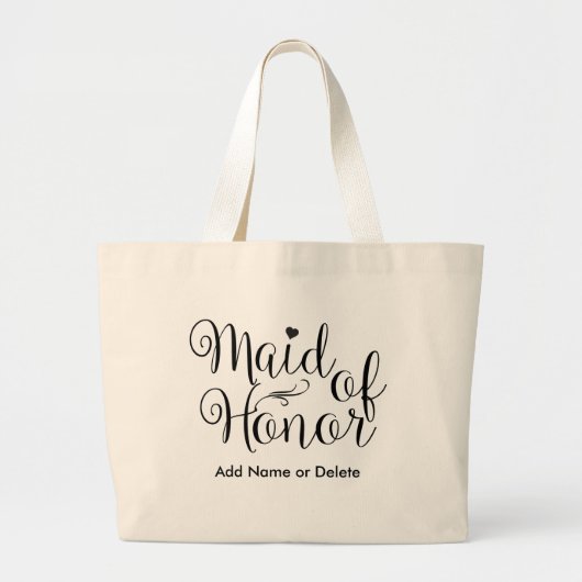 Wedding Bag gemaakt van Honor-Large Tas Canvas Tas (Voorkant)