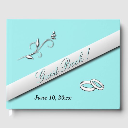 Wedding Bands Aqua Wedding Gastenboek (Voorkant)
