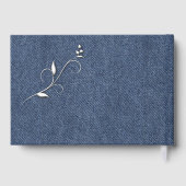 Wedding Bands Denim Blue Wedding  Gastenboek (Achterkant)