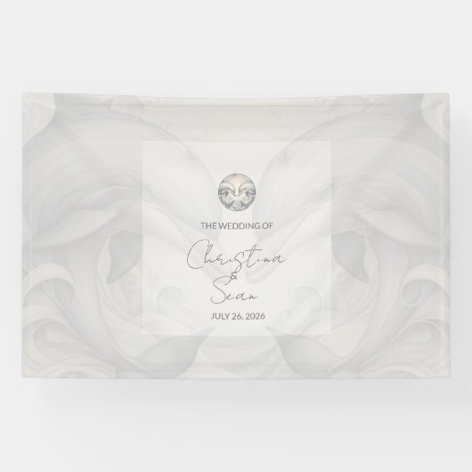Wedding Banner Custom Dolphin Theme (Horizontaal)