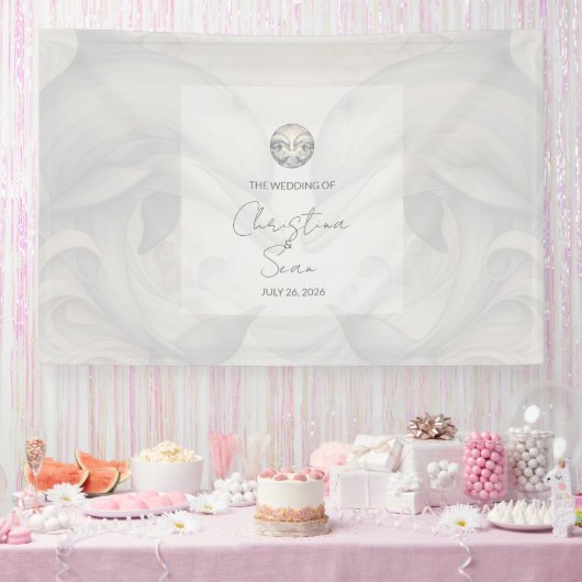 Wedding Banner Custom Dolphin Theme (Feest)
