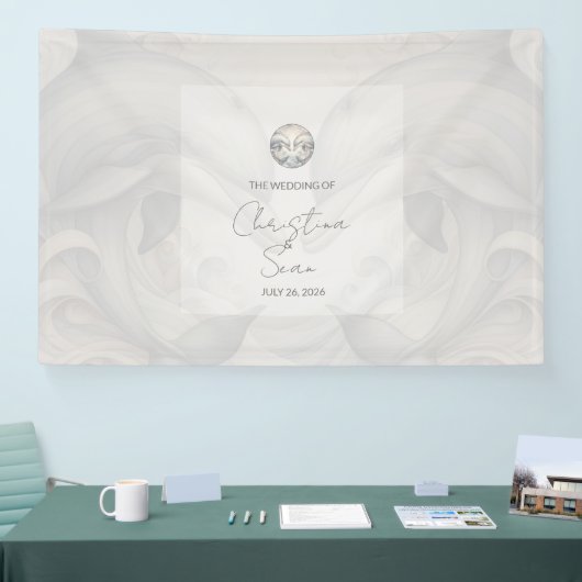 Wedding Banner Custom Dolphin Theme (Beurs)