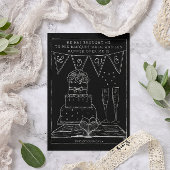 Wedding Banner Monogrammed Gefeliciteerd Kaart