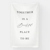 Wedding Banner “Together Is a Beautiful Place" (Verticaal)