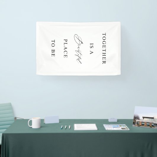 Wedding Banner “Together Is a Beautiful Place" (Beurs)