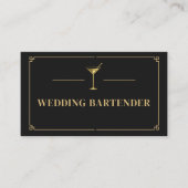 Wedding Bartender Professional Visitekaartje (Voorkant)