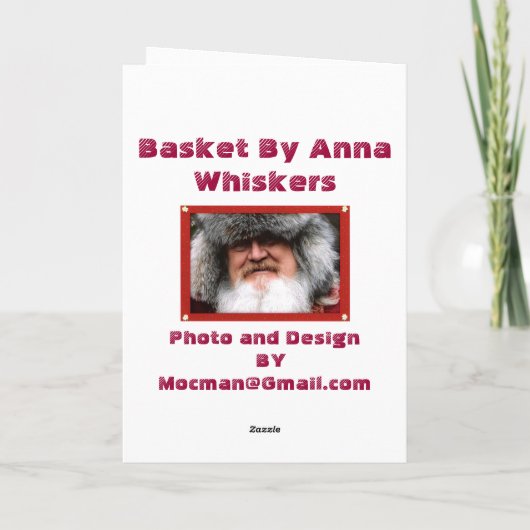 Wedding Basket Greeting Feestdagen Kaart (Achterkant)