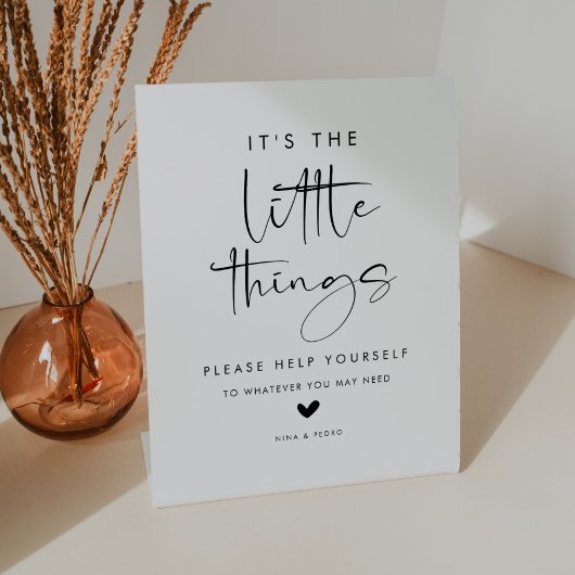 Wedding Bathroom Basket Reclamebord Met Voetstuk