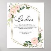 Wedding Bathroom gebarentaal Je ziet er geweldig u Poster (Voorkant)