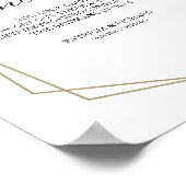 Wedding Bathroom gebarentaal Je ziet er geweldig u Poster (Hoek)