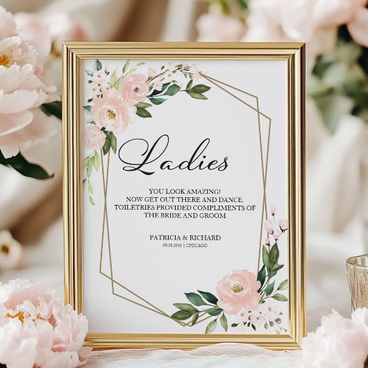 Wedding Bathroom gebarentaal Je ziet er geweldig u Poster