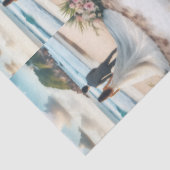 Wedding Beach Couple Tissuepapier (Detail)