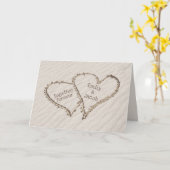 Wedding Beach harten in drijfzand Kaart (Gele Bloem)
