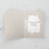 Wedding Beach Hearts In Sand Met Surven En Namen Kaart (Binnen)